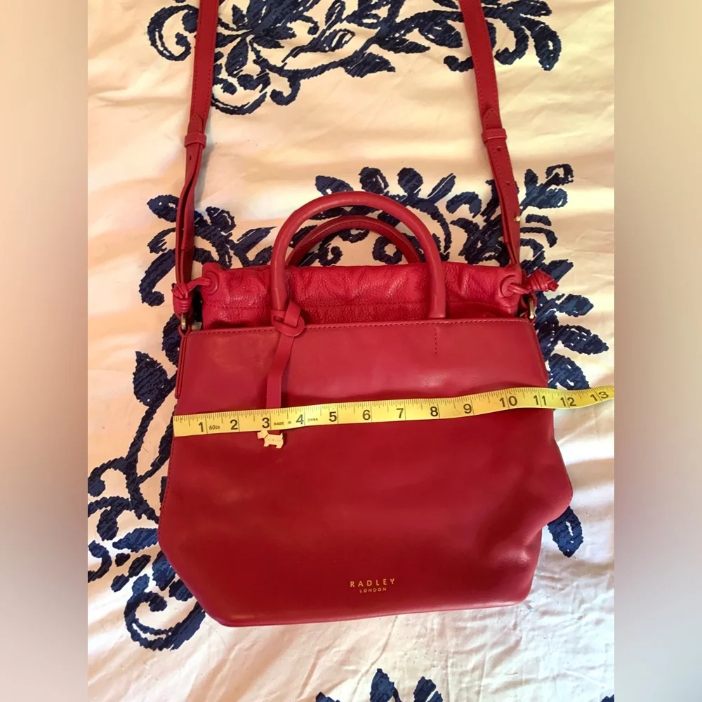 ✨NWOT! RADLEY LONDON Leather Drawstring Bucket Bag - Picture 8 of 9